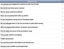 Tablet Screenshot of alarmpakker.dk